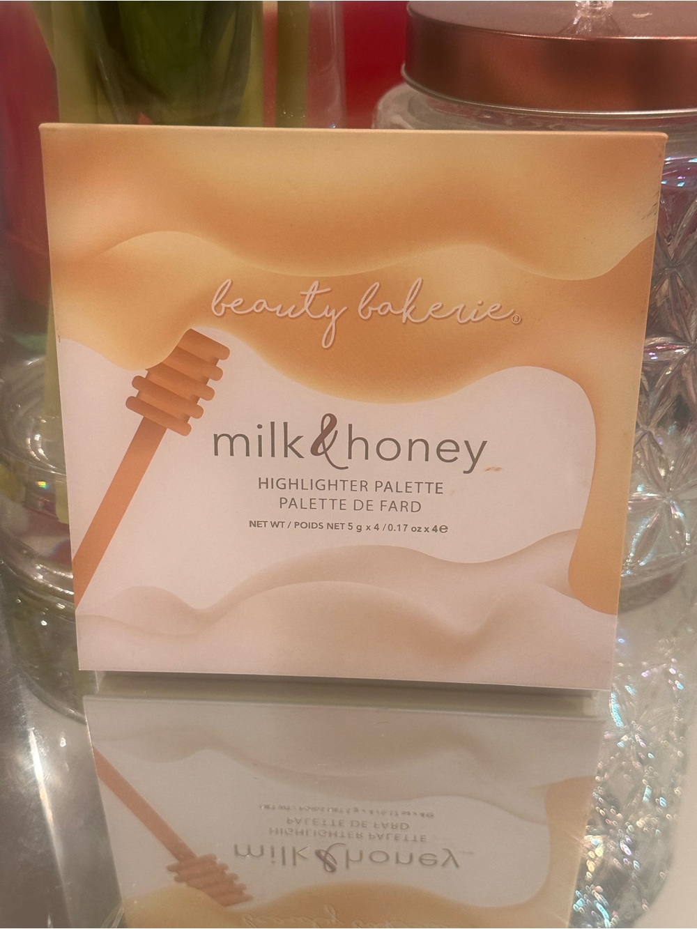 NEW Beauty Bakerie Milk & Honey Highlighter Palette New Glow Makeup 4 Shade Kit